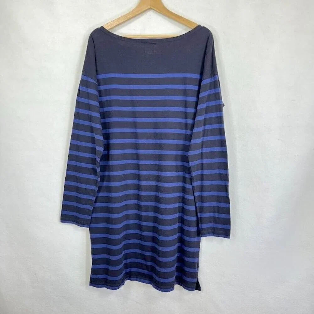 Denim & Supply Ralph Lauren Shirt Dress Stripe Boat Neck School Prep Cotton XL